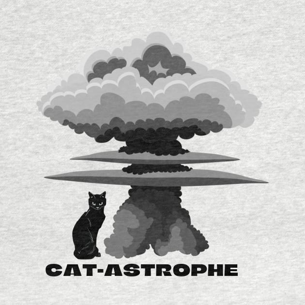 Funny CAT-ASTROPHE T-Shirt, Hoodie, Apparel, Mug, Sticker, Gift design by SimpliciTShirt